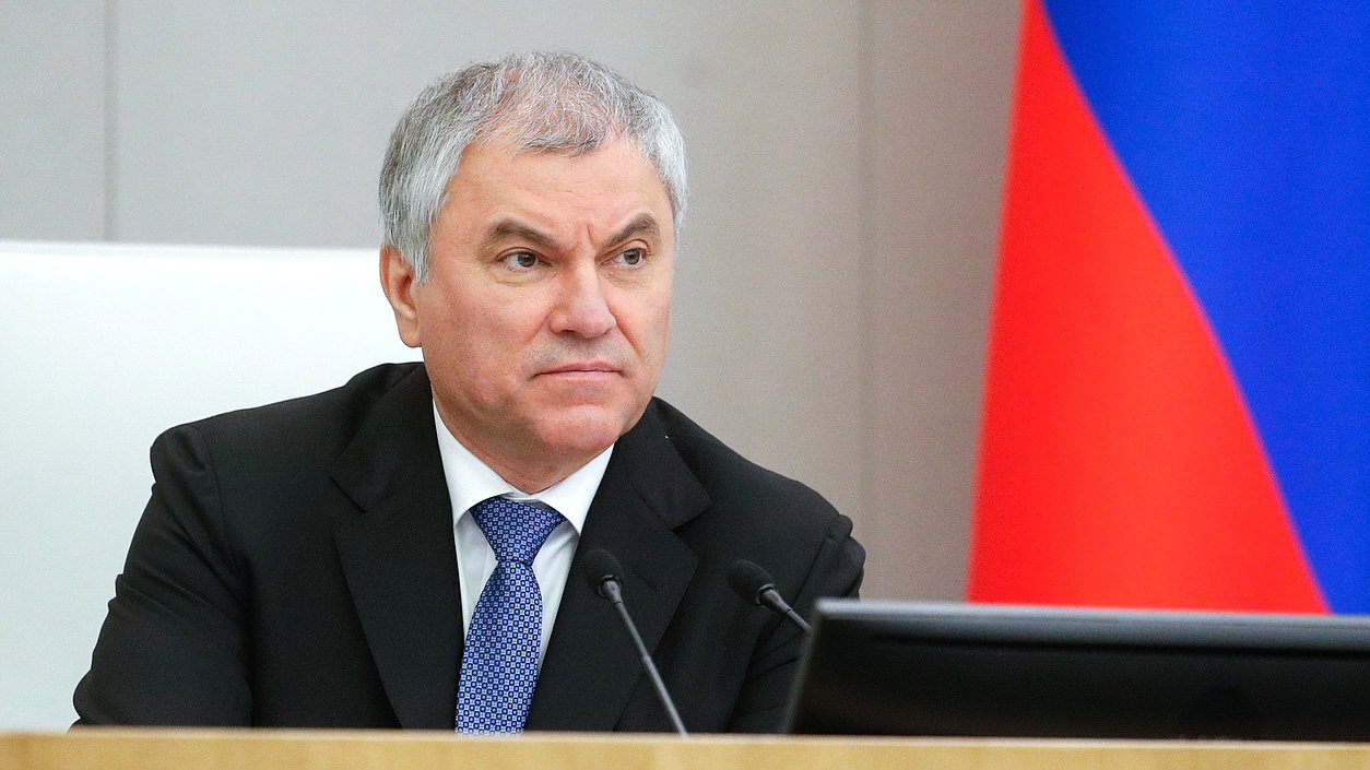 Chairman of the State Duma Vyacheslav Volodin