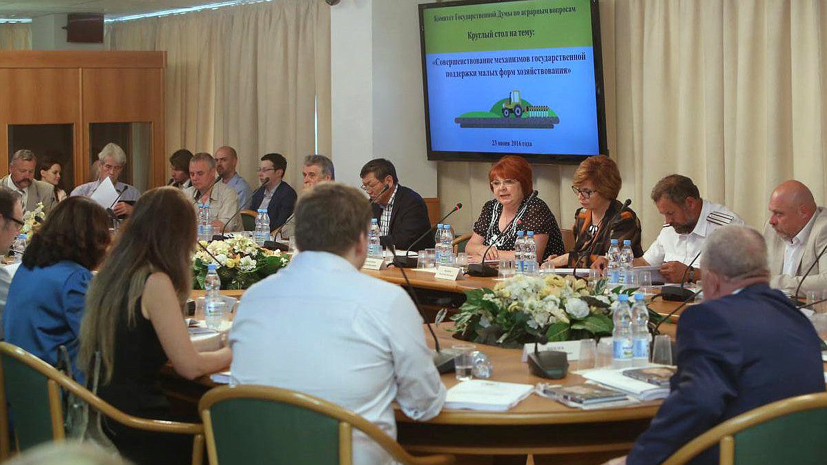 «Круглый стол» Комитета Государственной Думы по аграрным вопросам натему«Совершенствование механизмов государственной поддержки малых форм хозяйствования». 

