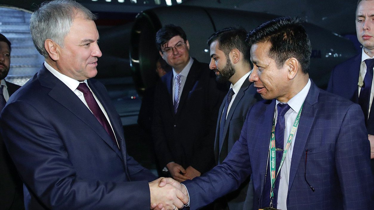 Chairman of the State Duma Vyacheslav Volodin arrived in Mumbai