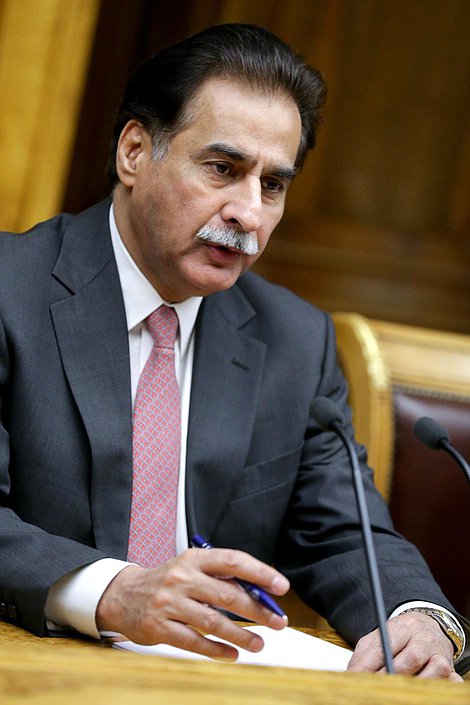 Встреча Председателя Государственной Думы 
Федерального Собрания Российской Федерации С.Е.Нарышкина 
c Председателем Национальной ассамблеи 
Исламской Республики Пакистан С.А.Садиком.
