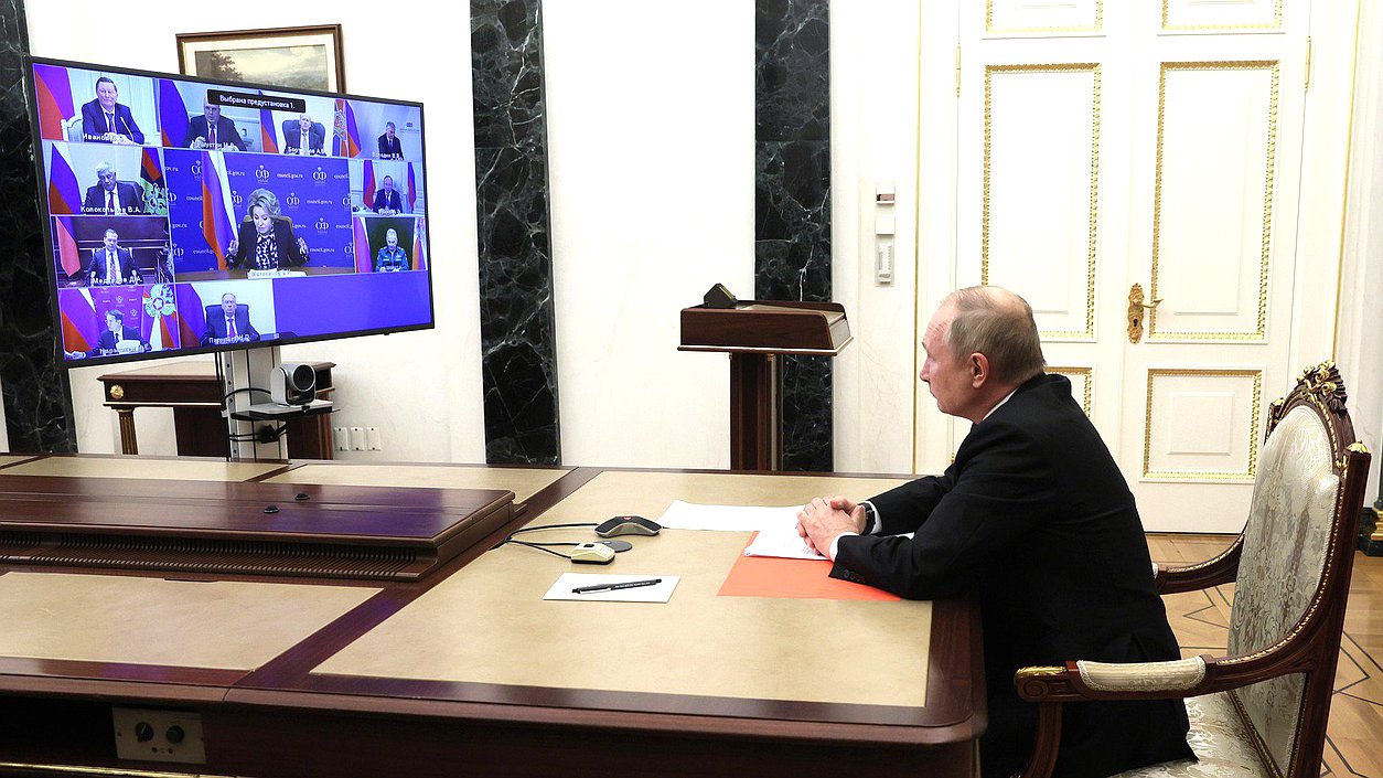 Совещание с постоянными членами Совета Безопасности. Фото: kremlin.ru