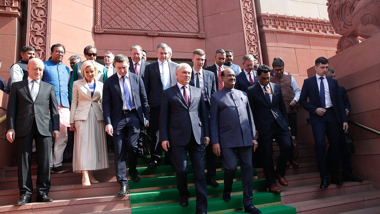 Meeting of Chairman of the State Duma Vyacheslav Volodin and Speaker of the Lok Sabha of the Parliament of the Republic of India Om Birla