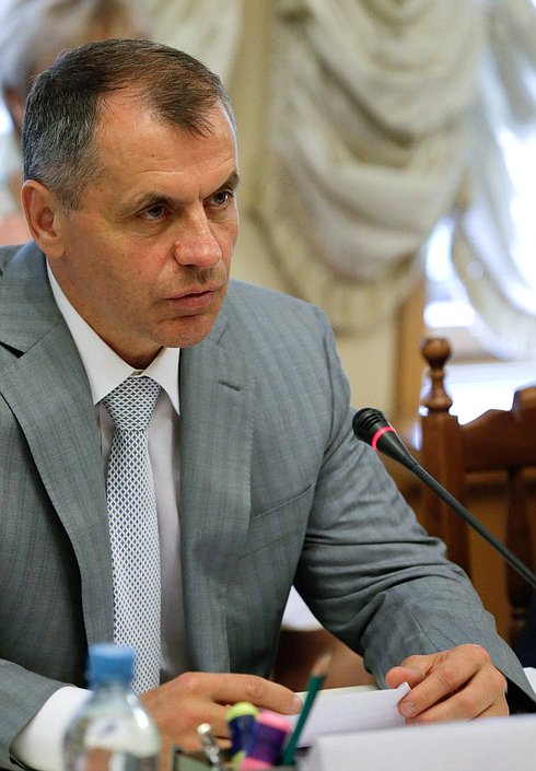 Встреча делегации Государственной Думы с Председателем Государственного Совета Республики Крым В.А.Константиновым.