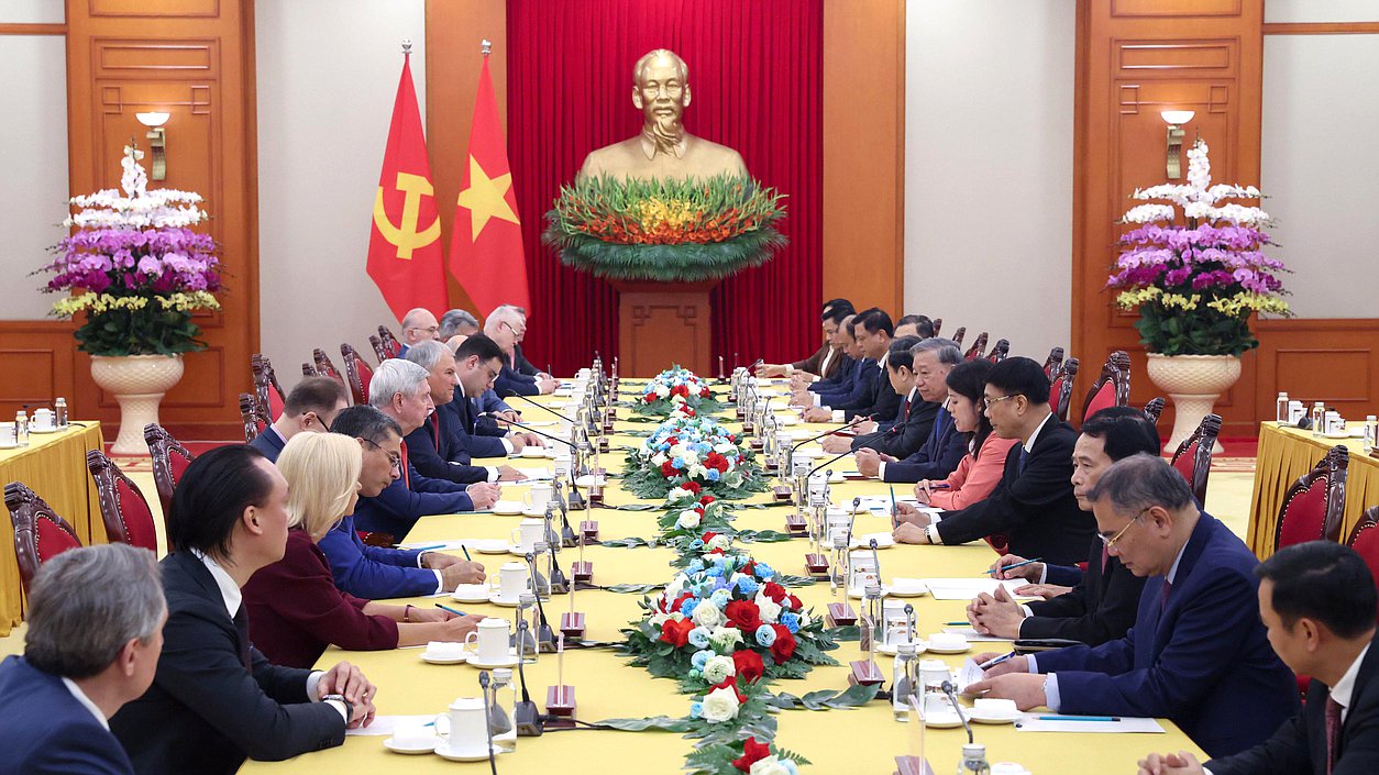 Meeting of Chairman of the State Duma Vyacheslav Volodin and General Secretary of the Communist Party of Vietnam Central Committee Tô Lâm