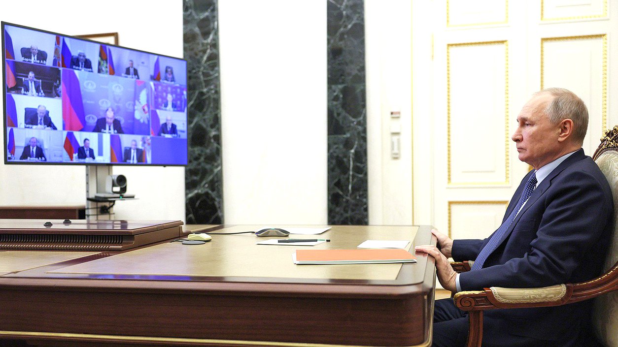 Совещание с постоянными членами Совета Безопасности. Фото: kremlin.ru