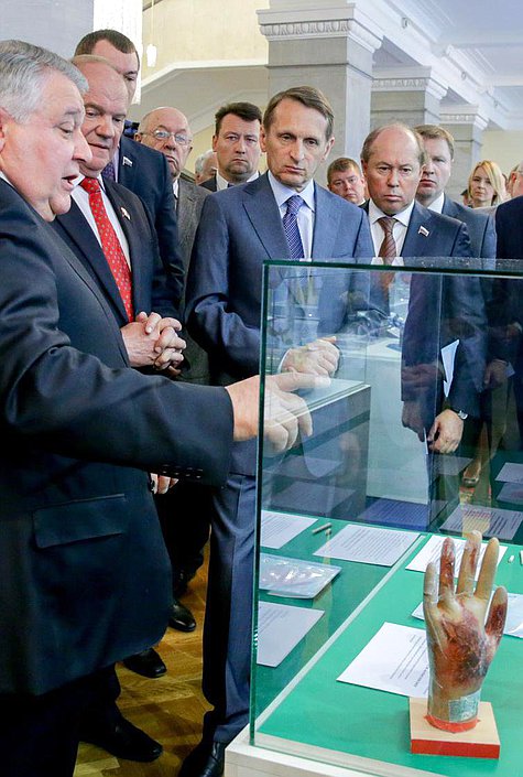 Церемония открытия выставки «НИЦ «Курчатовский институт»: от атомного проекта к природоподобным технологиям». 

