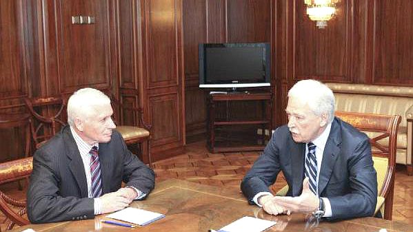 Председатель Государственной Думы Борис Грызлов встретился с мэром города Владимир Александром Рыбаковым