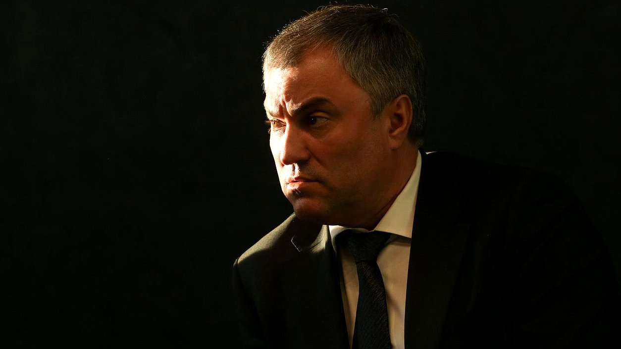 Председатель Государственной Думы Вячеслав Володин во время встречи. Фото: Анна Исакова/Фотослужба Государственной Думы