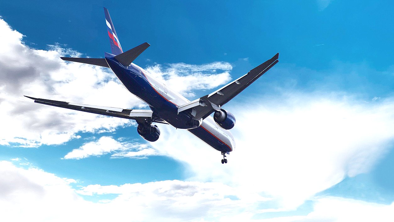 Самолет Аэрофлот, небо