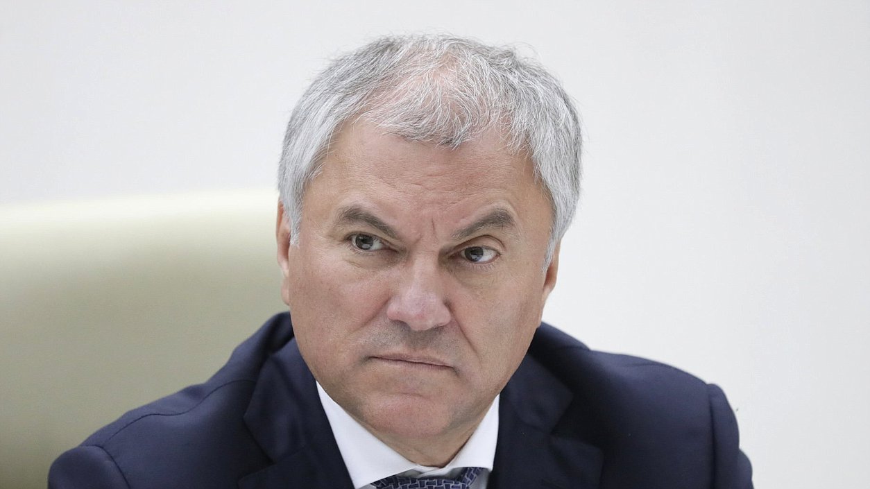 Chairman of the State Duma Vyacheslav Volodin