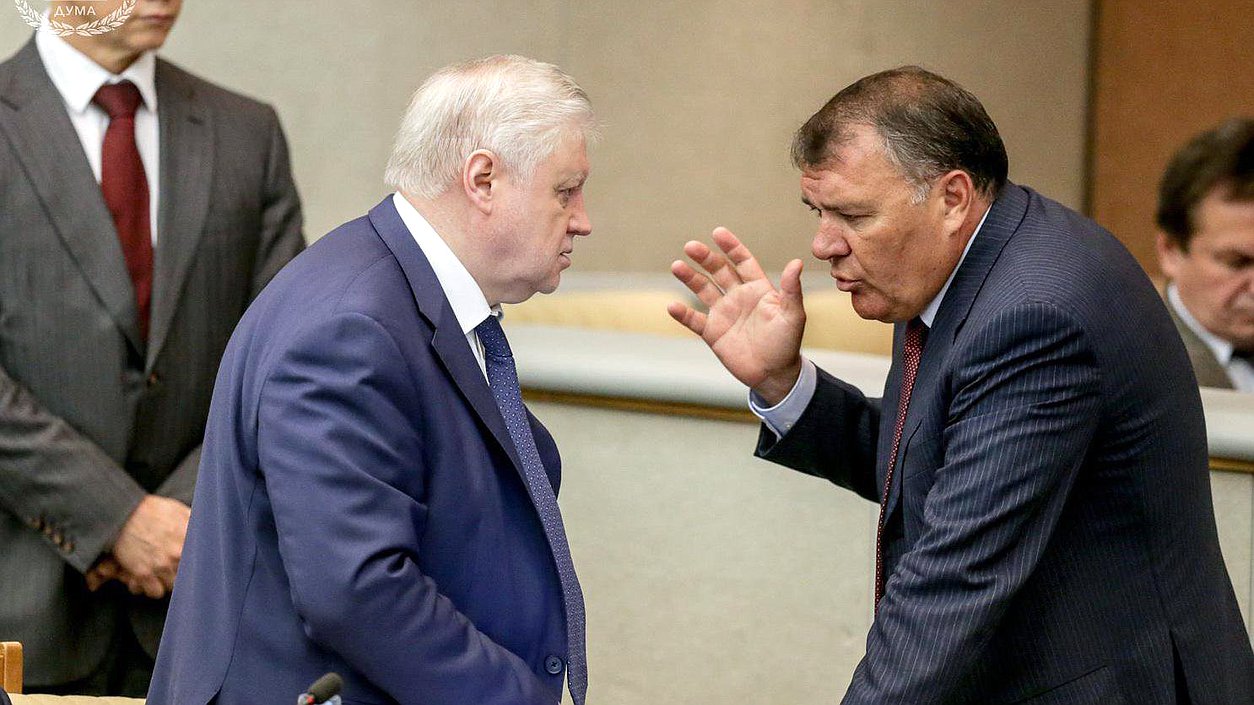 Руководитель фракции "Справедливая Россия" Сергей Миронов во время заседания. Автор фото: Анна Исакова/Фотослужба Государственной Думы.