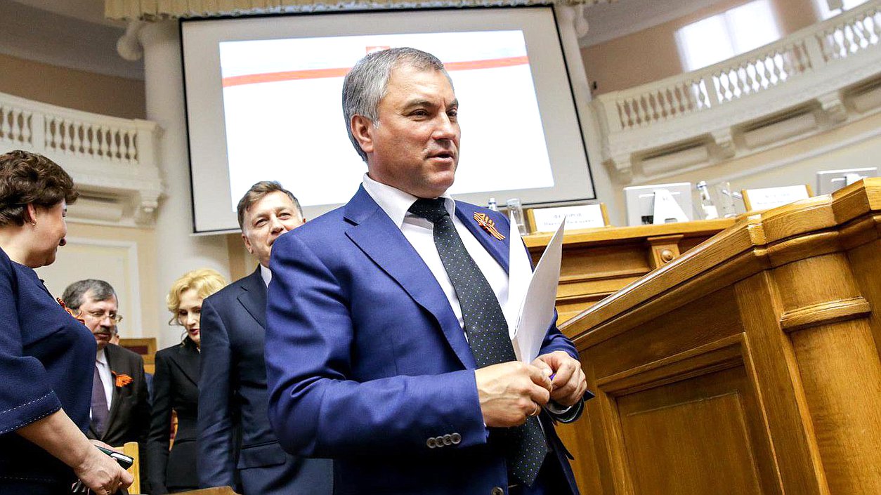 Председатель Государственной Думы Вячеслав Володин перед началом заседания. Автор фото: Анна Исакова/Фотослужба Государственной Думы.