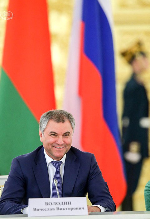 Председатель Государственной Думы Вячеслав Володин во время заседания. Автор фото: Анна Исакова/Фотослужба Государственной Думы.
