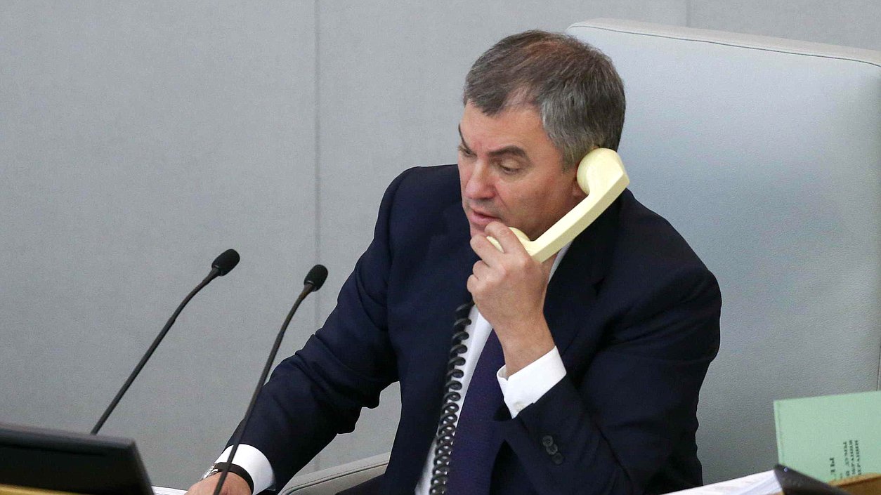 Председатель Государственной Думы Вячеслав Володин. Автор фото: Марат Абулхатин/Фотослужба Государственной Думы