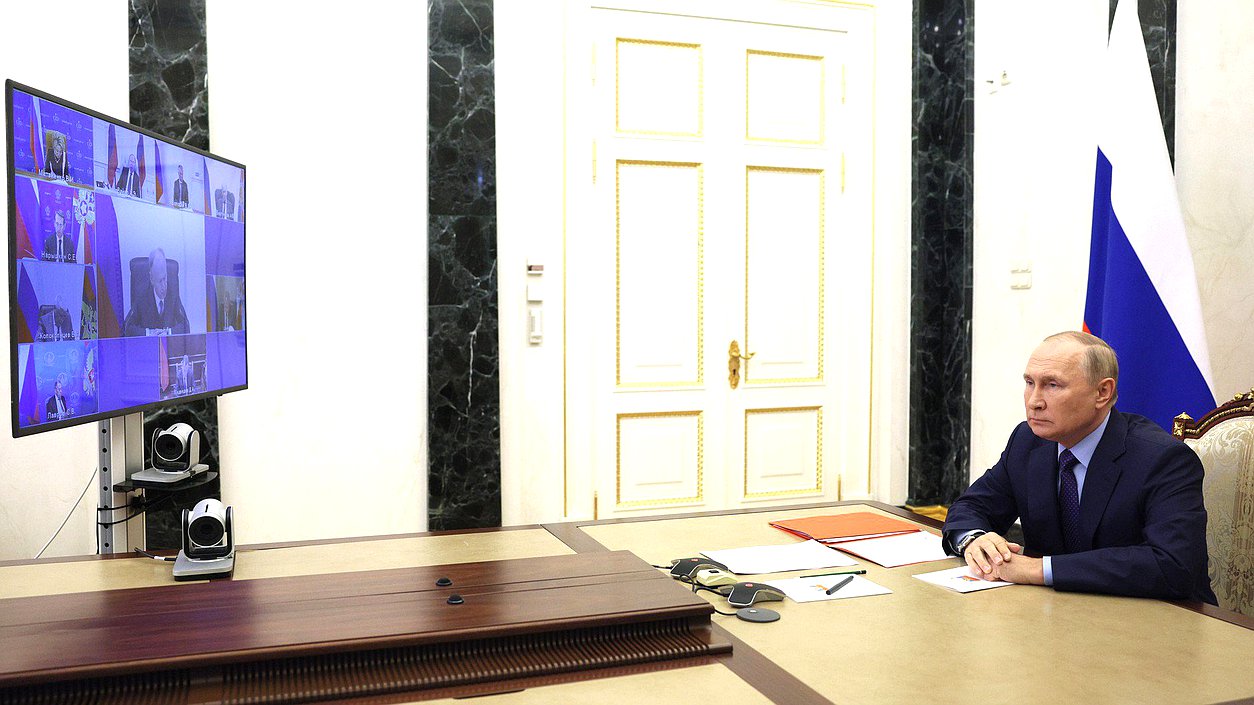 Совещание с постоянными членами Совета Безопасности. Фото: kremlin.ru