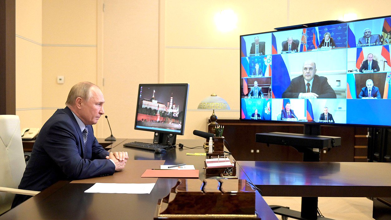 Совещание с постоянными членами Совета Безопасности. Фото: kremlin.ru