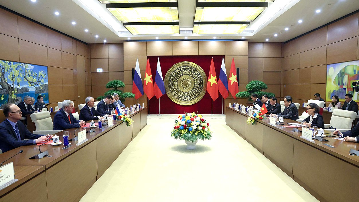 Meeting of Chairman of the State Duma Vyacheslav Volodin and Chairman of the National Assembly of the Socialist Republic of Vietnam Trần Thanh Mẫn
