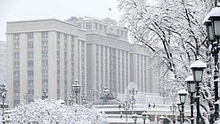 Здание Государственной Думы зима