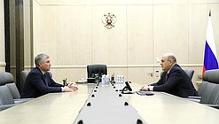 Председатель ГД Вячеслав Володин и Председатель Правительства РФ Михаил Мишустин