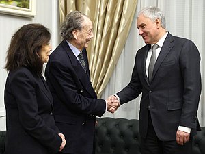 Председатель ГД Вячеслав Володин, Граф Петр Петрович Шереметев с супругой Югетт