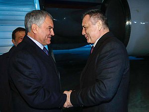 Председатель Государственной Думы Вячеслав Володин прибыл в Ташкент