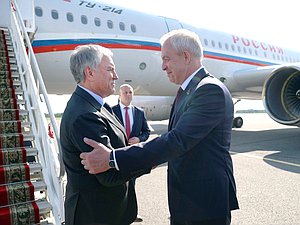 Председатель Государственной Думы Вячеслав Володин и Председатель Палаты представителей Национального собрания Республики Беларусь Игорь Сергеенко