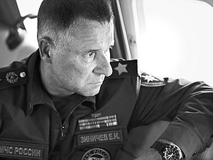 Министр РФ по делам гражданской обороны, чрезвычайным ситуациям и ликвидации последствий стихийных бедствий Евгений Зиничев. Фото: РИА Новости