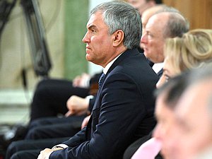 Председатель Государственной Думы Вячеслав Володин на расширенном заседании коллегии Генеральной прокуратуры. Фото: РИА «Новости»