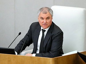 Chairman of the State Duma Vyacheslav Volodin