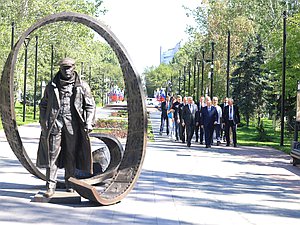 Открытие сквера имени Станислава Говорухина в Волгограде