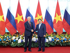 Chairman of the State Duma Vyacheslav Volodin and Prime Minister of the Socialist Republic of Vietnam Phạm Minh Chính
