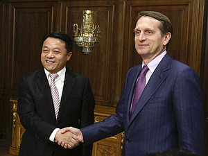 Сергей Нарышкин  встретился с делегацией молодых депутатов Всекитайского Собрания Народных представителей 