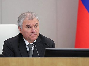 Chairman of the State Duma Vyacheslav Volodin