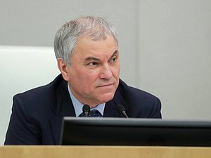 Chairman of the State Duma Vyacheslav Volodin