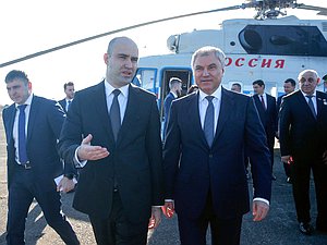 Председатель Государственной Думы Вячеслав Володин и Председатель Парламента Абхазии Лаша Ашуба