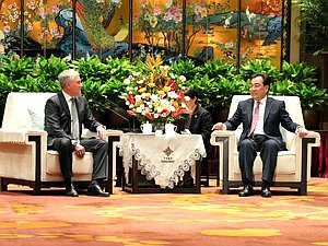 Meeting of Chairman of the State Duma Vyacheslav Volodin and Chairman of the Standing Committee of the Jiangsu Provincial People’s Congress Xin Changxing