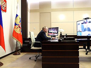 Заседание Совета по стратегическому развитию и национальным проектам (в режиме видеоконференции). Фото: kremlin.ru