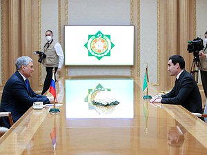 Встреча Председателя Государственной Думы Вячеслава Володина с Президентом Туркменистана Сердаром Бердымухамедовым