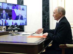 Совещание с постоянными членами Совета Безопасности. Фото: kremlin.ru