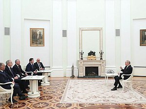 Встреча Президента РФ Владимира Путина с руководителями парламентов стран ОДКБ