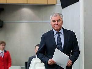 Председатель Государственной Думы Вячеслав Володин