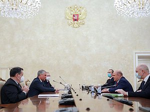 Встреча Председателя Правительства РФ Михаила Мишустина с руководством Государственной Думы
