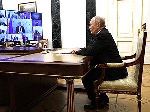 Совещание с постоянными членами Совета Безопасности РФ. Фото: kremlin.ru