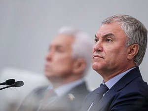 Chairman of the State Duma Vyacheslav Volodin