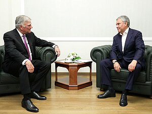 Chairman of the State Duma Viacheslav Volodin and President of the Billy Graham Evangelistic Association Franklin Graham