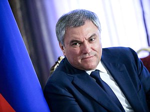 Chairman of the State Duma Vyacheslav Volodin