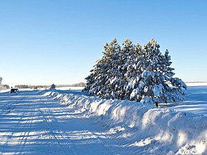 зима, трасса, снег, авто