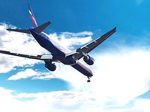 Самолет Аэрофлот, небо