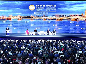 Пленарное заседание Петербургского международного экономического форума