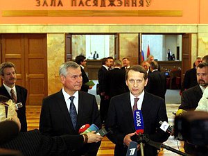 Официальный визит Председателя Государственной Думы Сергея Нарышкина в Республику Беларусь. Выступление в Академии Управления при Президенте Республики Беларусь  